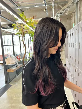 ロング カラー maho/ブリーチ なし垢抜けカラー♡のヘアスタイル