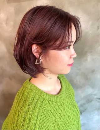 ショート カラー 木村陸弥 似合わせ 透明感カラー🌿のヘアスタイル