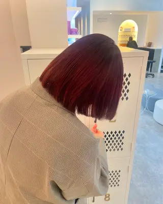 カラー 札幌クロスパーマ /🎀柴田ひな🎀のヘアスタイル