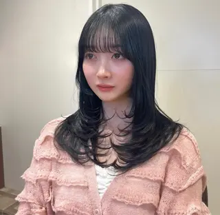 ロング Euphoria新宿店所属・新宿/透明感カラー 縮毛矯正/SHOKIのヘアスタイル