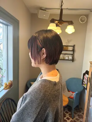 ショート カラー Masaki ブリーチカラーのヘアスタイル