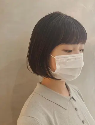 ミディアム カラー 佐伯 和佳のヘアスタイル