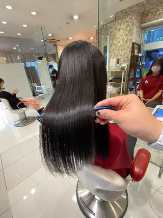 セミロング ムトウセイマ/艶髪 /艶ケアWブリーチのヘアスタイル