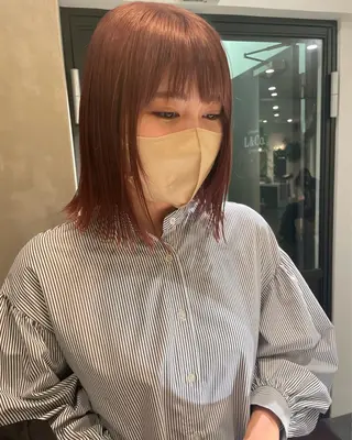 ミディアム カラー classic 新横浜所属・大人girly🛋️ 🤍yukakoのヘアスタイル