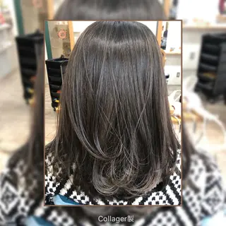 ミディアム カラー 💫髪質改善矯正 MIHO💫のヘアスタイル