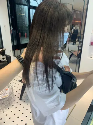 ロング カラー ハッシュカット/ハイ トーン/MANAMIのヘアスタイル