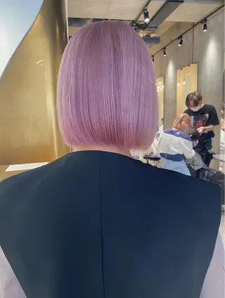 ミディアム カラー すぎもと さき⚡️ 朝ラク･*パーマのヘアスタイル