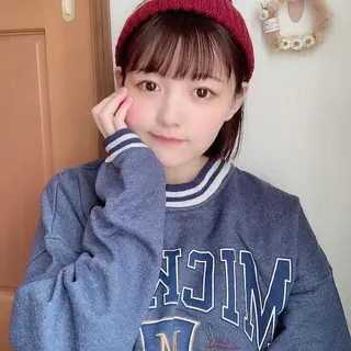 ショート カラー 透明感カラー× レイヤーカット✨高梨のヘアスタイル