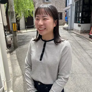 ミディアム ノノカ /京都美容室のヘアスタイル