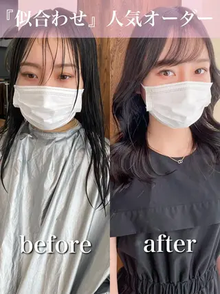 ミディアム 【1日2名様限定】 AFLOAT白川雄副のヘアスタイル