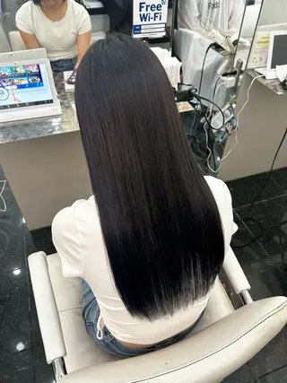 ロング カラー ガーリー×韓国🎀 ⟡.·天野結良⟡.·のヘアスタイル