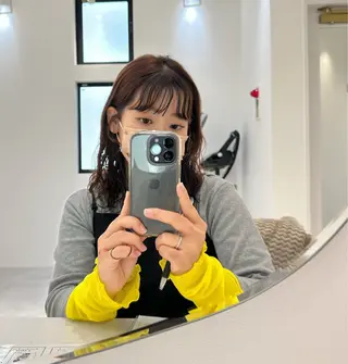 ミディアム カラー パーマ お洒落パーマ/ 艶カラー/michiのヘアスタイル