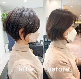 ショート 銀座ショート 西一治のヘアスタイル