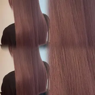 ミディアム カラー 髪質改善ミルクティー SATSUKI🌼.のヘアスタイル