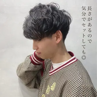 ミディアム パーマ メンズ LAVENDIA Azabu所属・LAVENDIA 初音のヘアスタイル