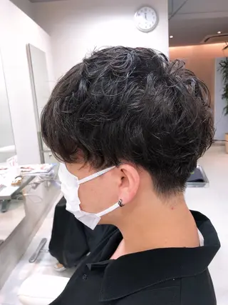 パーマ メンズ 阿部 美咲のヘアスタイル