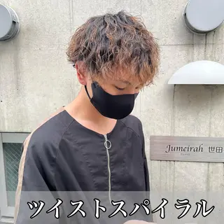 ショート カラー パーマ ヘアアレンジ メンズ メンズパーマの達人 🌟川内絵人のヘアスタイル