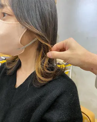 ショート カラー パーマ ヘアアレンジ メンズ キッズ ネイル マツエク・マツパ Saffyハリウッド トリートメント◎のヘアスタイル