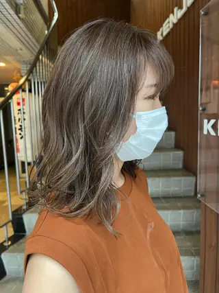 ミディアム 韓国ヘア🇰🇷/ レイヤーカット✂︎のヘアスタイル