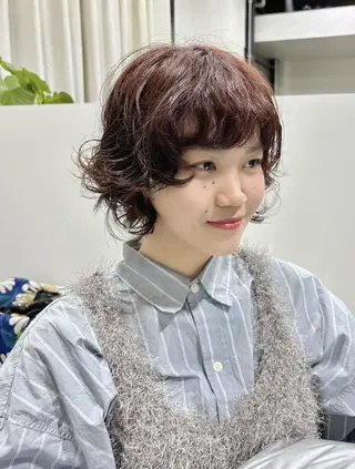 ショート パーマ EDAME熊谷☘️ クラカミ　レンのヘアスタイル