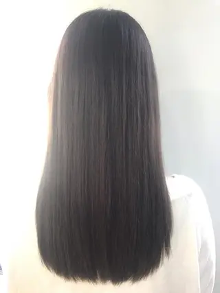 ロング パーマ 髪質改善TR 透明感カラーHanaのヘアスタイル