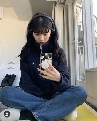 ロング パーマ atelier doux dimanche（アトリエ・ドゥー・ディマンシュ）所属・Fukamiレイヤー 透明感カラーのヘアスタイル