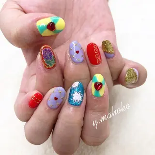 ネイル She nail studio 原宿所属・パラジェル有/ スカルプ/mahoのネイルデザイン