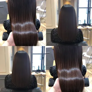 セミロング 艶カラー/韓国顔周り 🎀mamiのヘアスタイル