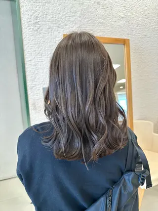 ロング カラー お悩み改善 黄金比みくのヘアスタイル