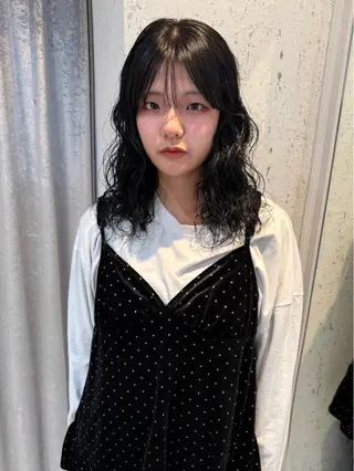 ミディアム カラー パーマ mai / linoah˚✧のヘアスタイル