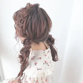 ヘアアレンジ ゆるふわパーマ🌼 アレンジ🌼リョウカのヘアスタイル