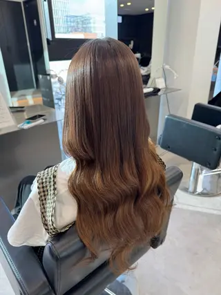 ロング エクステ/透明感 韓国ヘア/KENTAのヘアスタイル