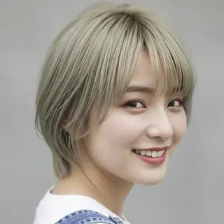 ショート カラー Halo/長居美容室 似合わせカット/ロキのヘアスタイル