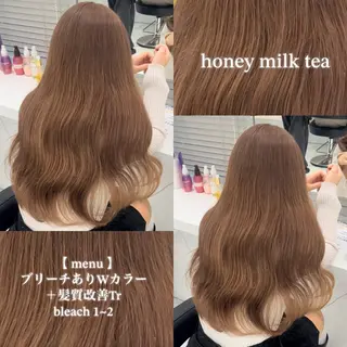 カラー 🩶透明感ミルク ティー🩶 maoのヘアスタイル