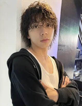 パーマ メンズ メンズカット パーマ[佐橋]のヘアスタイル