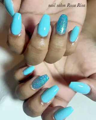 セミロング ネイル ネイルスタジオ シェイクユアハンズのネイルデザイン