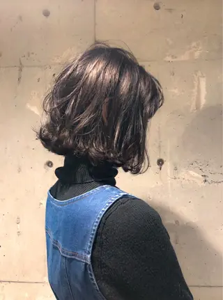 ショート カラー パーマ ヘアアレンジ Rene'所属・当日予約⭕️ yuriのヘアスタイル