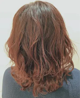 ミディアム カラー 店長ハイトーンカラー 柞山史奈のヘアスタイル