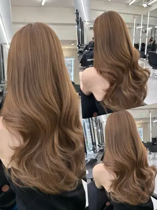 ロング カラー 堀江/透明感 ベージュ/白川幸太のヘアスタイル