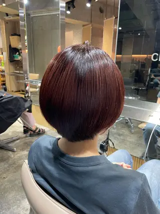 ショート カラー ハイライトカラー ❤︎hirokoのヘアスタイル