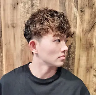 パーマ ミディアム hairsalonWOOD四條畷店所属・【無料】メンズ ヘアモデル大募集のヘアスタイル