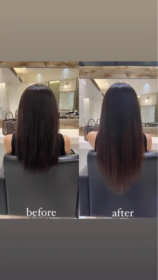 ミディアム ‪🤎艶感ベージュ/ ミルクティー‪🤎のヘアスタイル