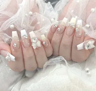 ネイル 🩷JiSu🩷 チップ長さ出し専門のネイルデザイン