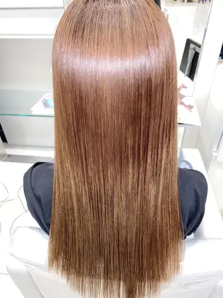 ロング 縮毛矯正/髪質改善 /ブリーチ/東陽町✨のヘアスタイル