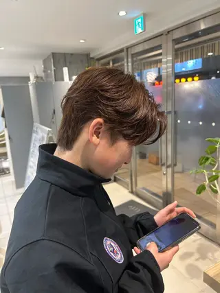 ショート パーマ メンズ メンズ得意です💥 ハユカといいます❗️のヘアスタイル