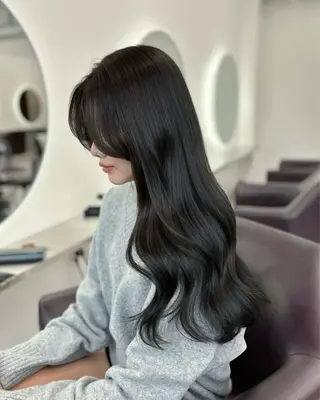 セミロング カラー パーマ ヘアアレンジ 🌸グレージュ/ ベージュ🌸yutaのヘアスタイル