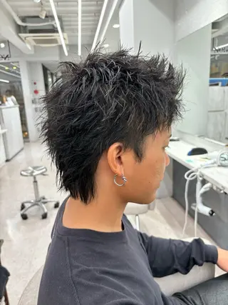 メンズ 🍐シャドウパーマ メンズ特化/守岡🍐のヘアスタイル