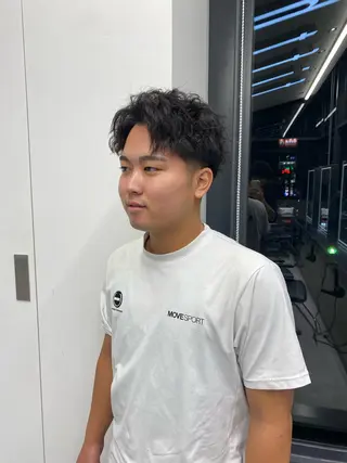 ショート パーマ メンズ fifth天神大名メンズサロン(フィフス)所属・fifth天神パーマ 特化/大田宗一朗のヘアスタイル