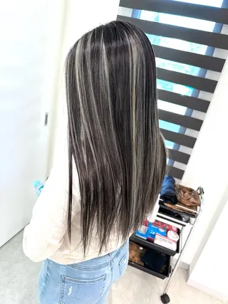 ロング カラー 加藤 佑二のヘアスタイル