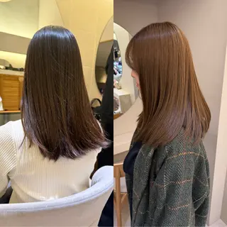 セミロング 酸性ストレート/ ちさとのヘアスタイル